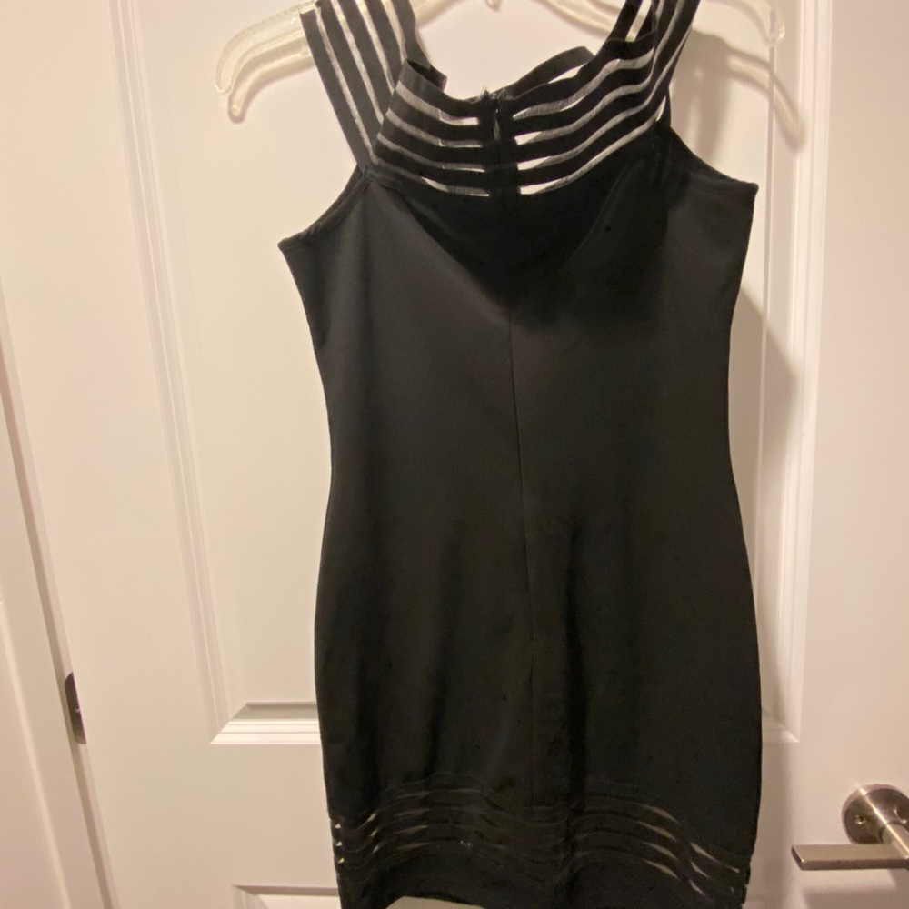 Off the shoulder black dress